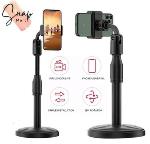 Universal Adjustable Lightweight Desktop Tripod for Smartphones | 360° Rotation Mobile Stand - Image 3