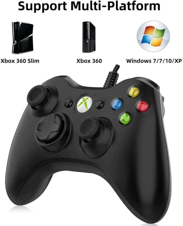 Wired Game Controller for Xbox 360 & PC | USB Joystick Gamepad