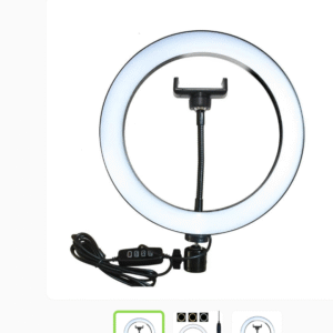 RGB LED Multi Colour Ring Light – Powerful 10" Dimmable Studio Light for Makeup, Selfies & Live Streaming