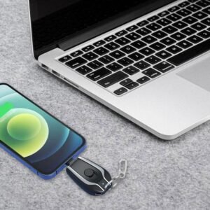 Type-C Portable Keychain Power Bank - Lightweight & Compact Power Solution for Phones (1 Pc)