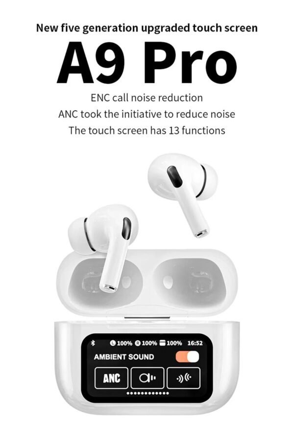 Wireless Airpods with Long-Lasting Battery, Active Noise Cancellation | Model 922 | 1 Pcs | White