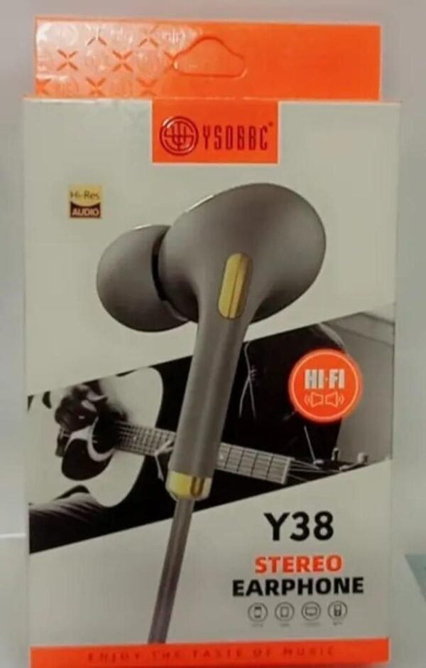 Y38 Stereo Wired Earphones