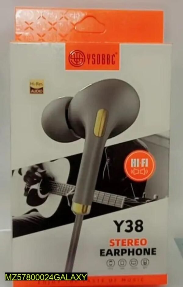 Y38 Stereo Wired Earphones