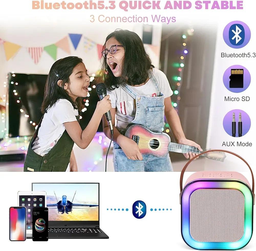 Portable LED Wireless Speaker | Bluetooth 5.3 Mini Speaker with Powerful Sound (Pack of 8)