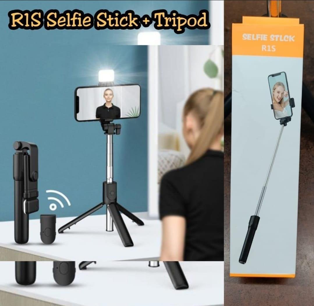 Portable Selfie Stick with Bluetooth Remote