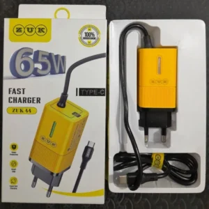 Powerful 65W Fast Charger with Type-C Cable – High-Speed Charging