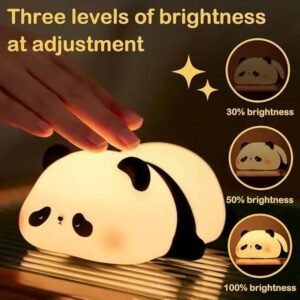 Panda LED Night Lamp 8 Colors Rechargeable USB Light