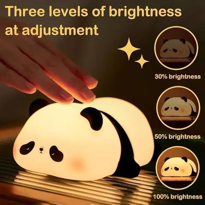 Panda LED Night Lamp 8 Colors Rechargeable USB Light