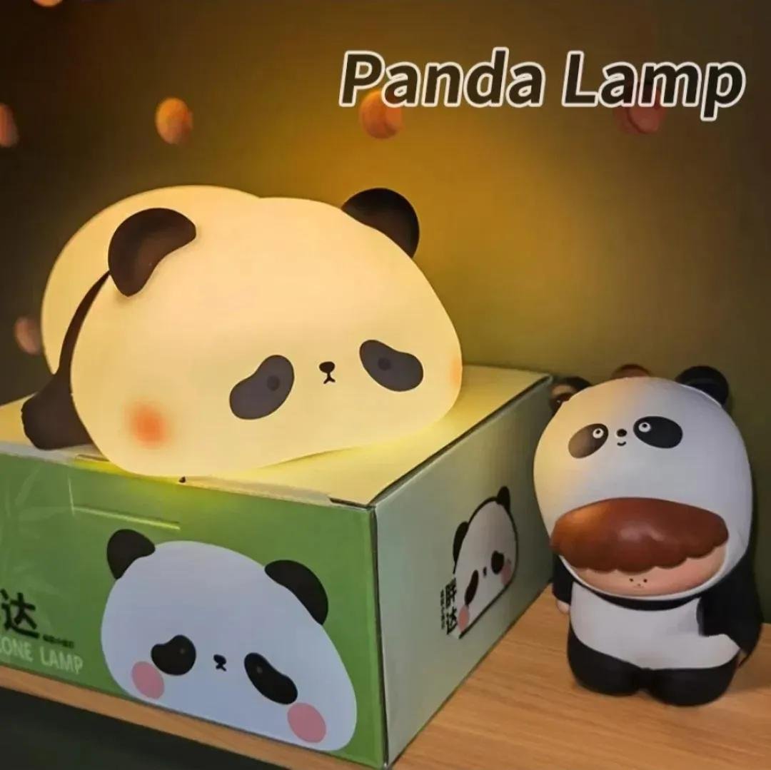 Panda LED Night Lamp 8 Colors Rechargeable USB Light