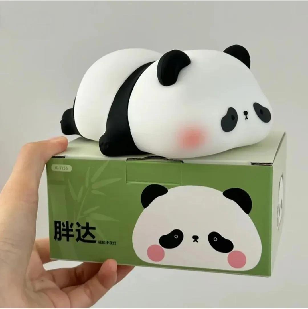 Panda LED Night Lamp 8 Colors Rechargeable USB Light