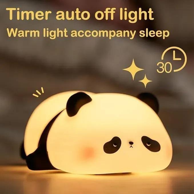 Panda LED Night Lamp 8 Colors Rechargeable USB Light